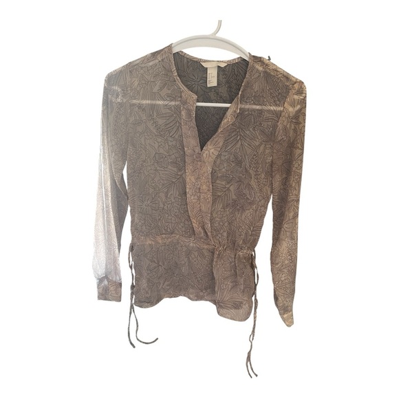 Elegant Sheer floral print Blouse H&M - Picture 1 of 3